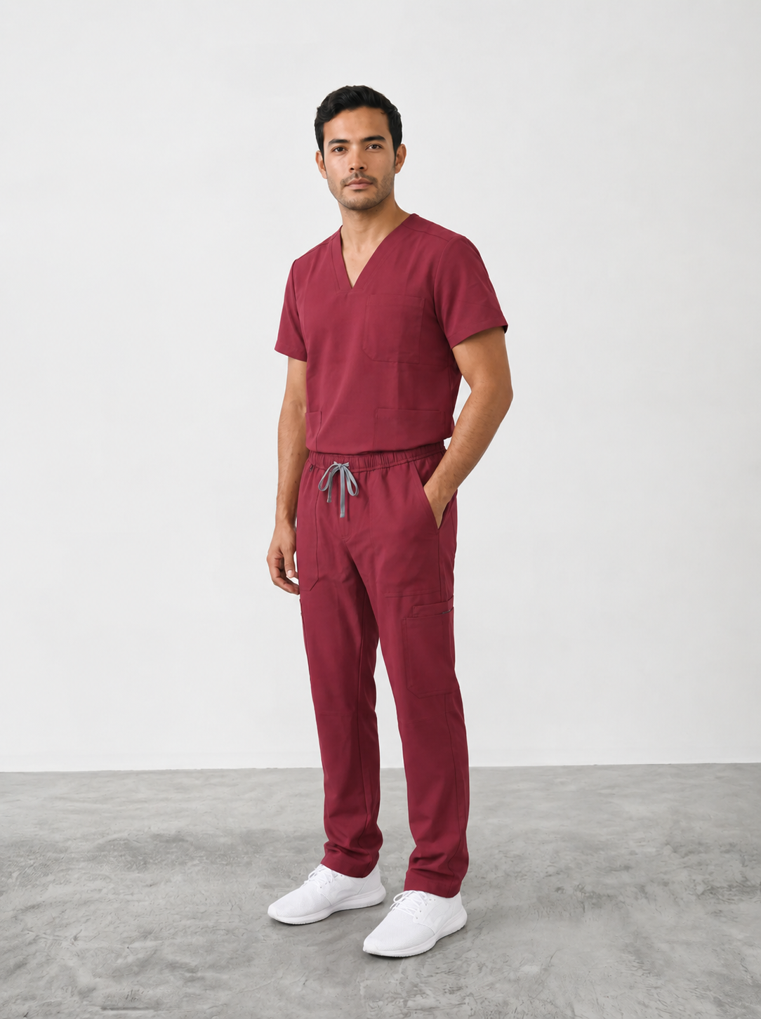 Helios Scrub Set - HeliosBurgundy.png