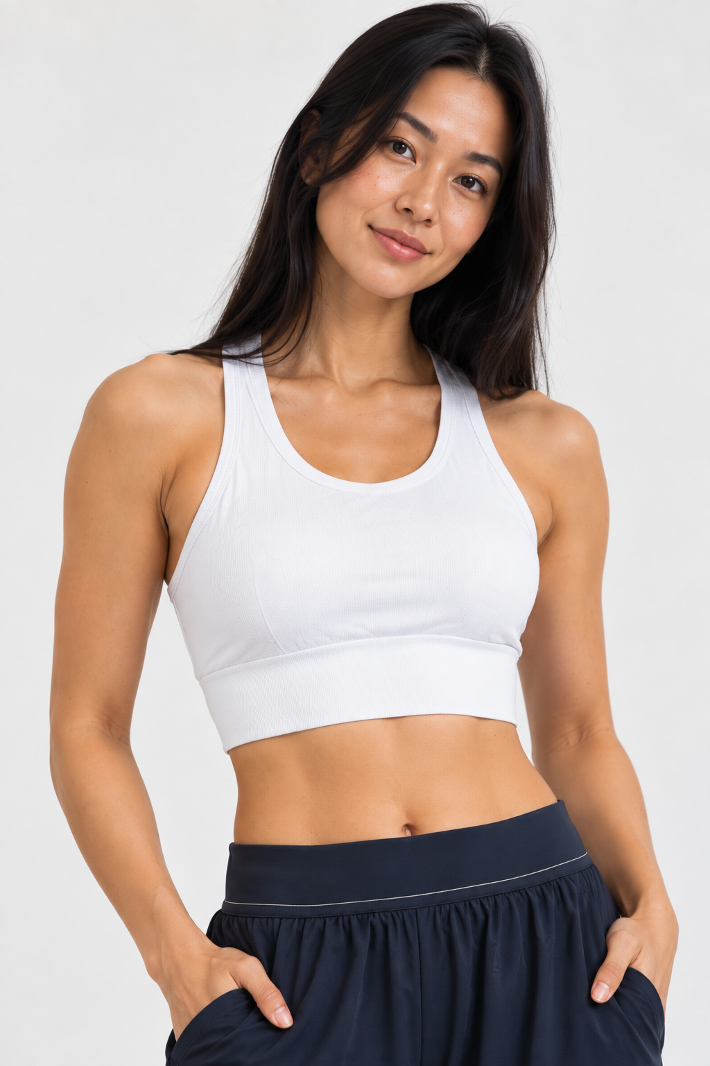 Casual Ribbed Cotton Tank